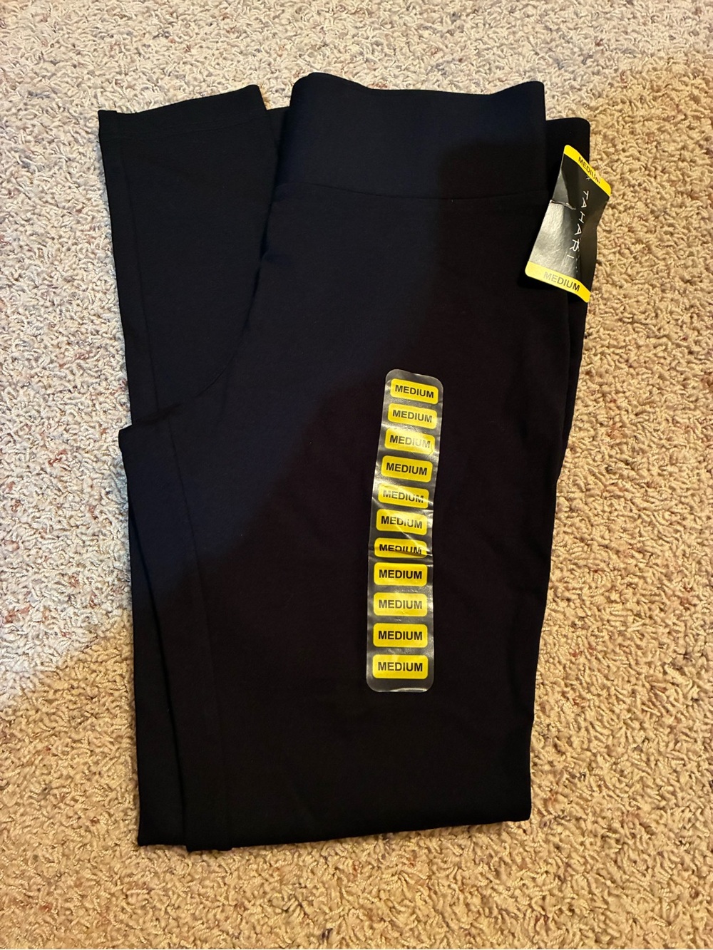 Tahari Black High-Waist Skinny Leggings